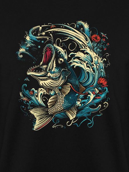 Fischen Cartoon Stil