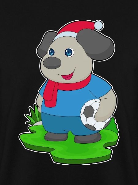 Hund Weihnachten Fußball