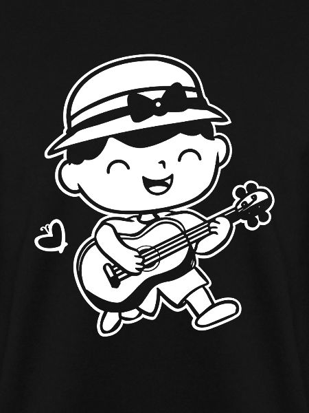 Ukulele Player Drawing