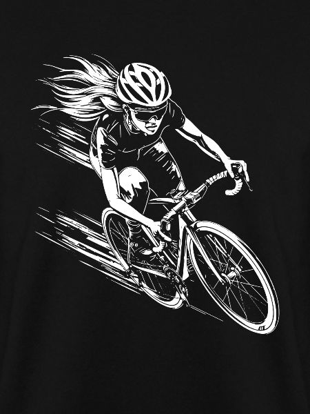 Radfahrerin
