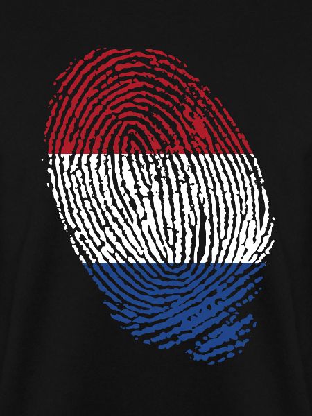 Netherlands flag fingerprints