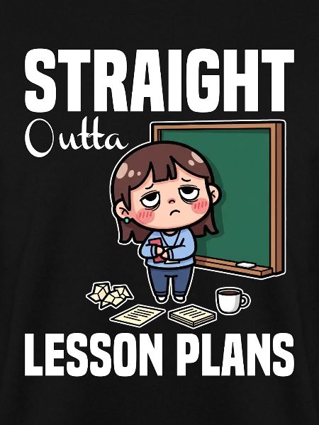 STRAIGHT OUTTA UNTERRICHTSPLÄNE - LEHRER-GESCHENK