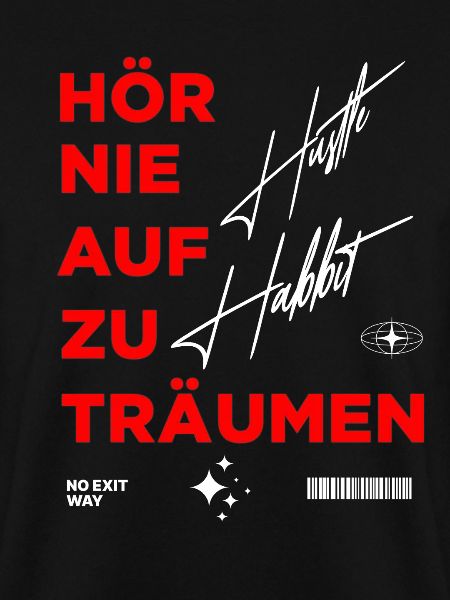 Motivierende Trendgrafik Druckdesign