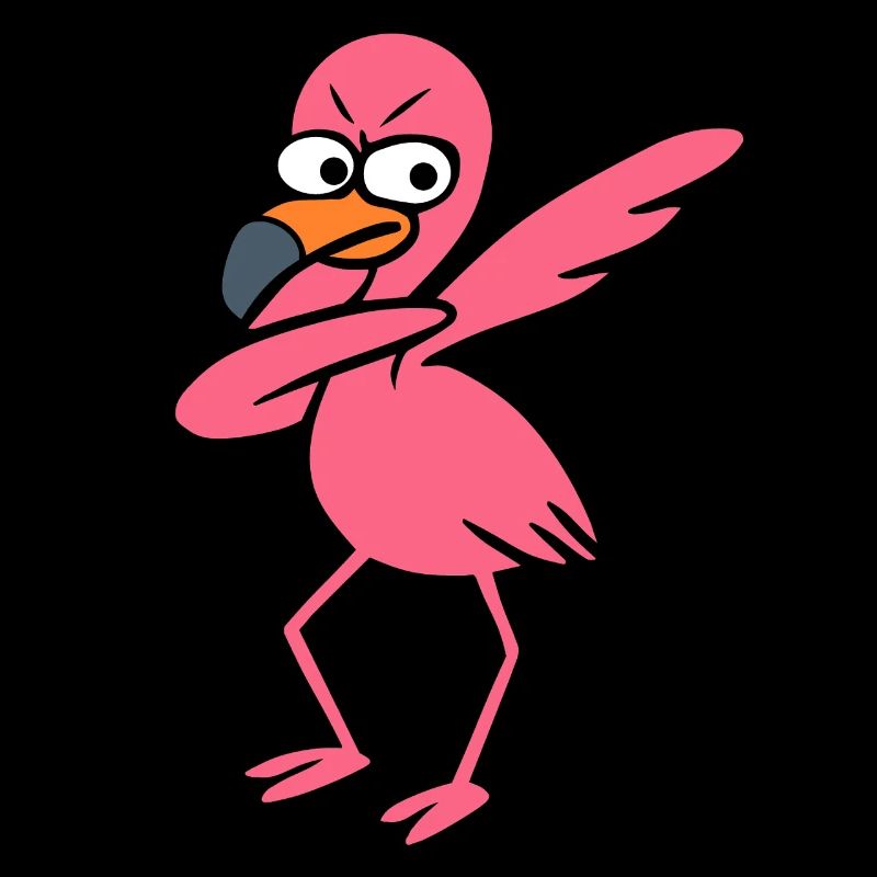 Tanzende Flamingo Dabbing 