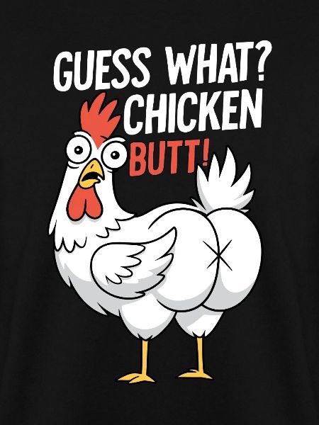 Huhn Butt Spruch Cartoon