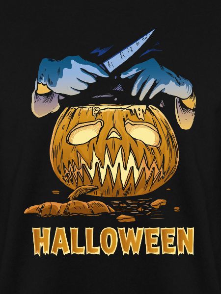 Geschnitztes Kürbis Halloween Messer