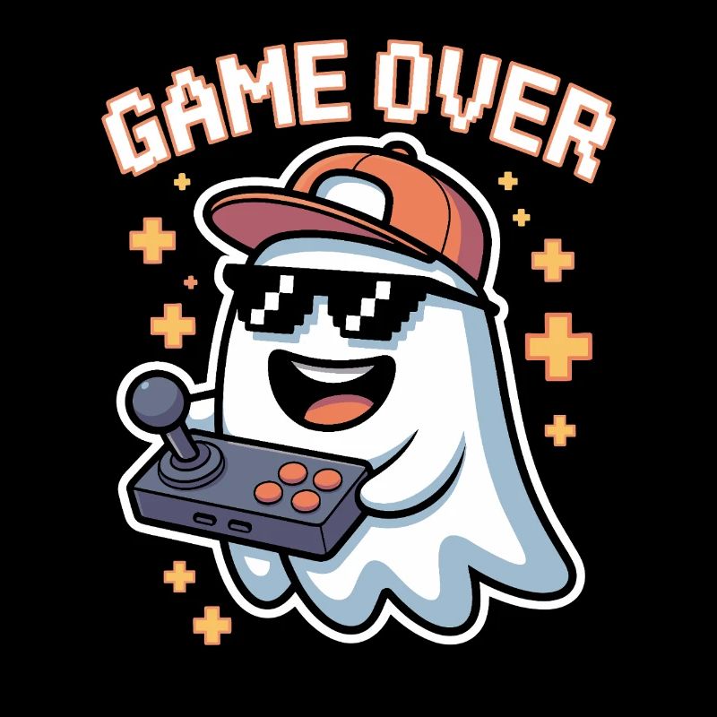 Retro Gamer Halloween Geist