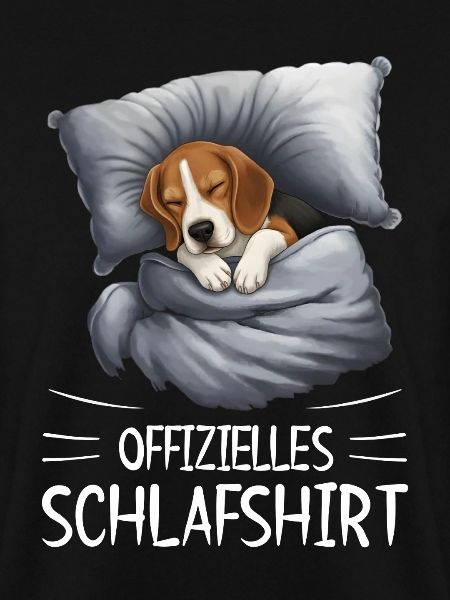 Beagle Schlafshirt Kuscheldecke