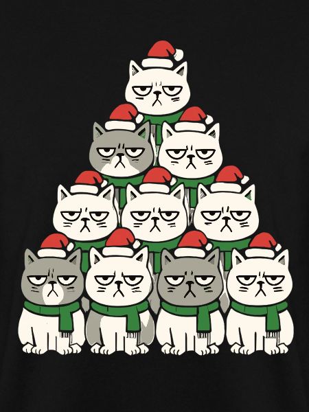 Grumpy Christmas Cats – Lustiges Katzen
