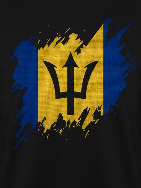 Barbados flag, torn style