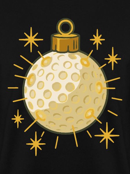 Lustiger Golfball Christbaumschmuck Design