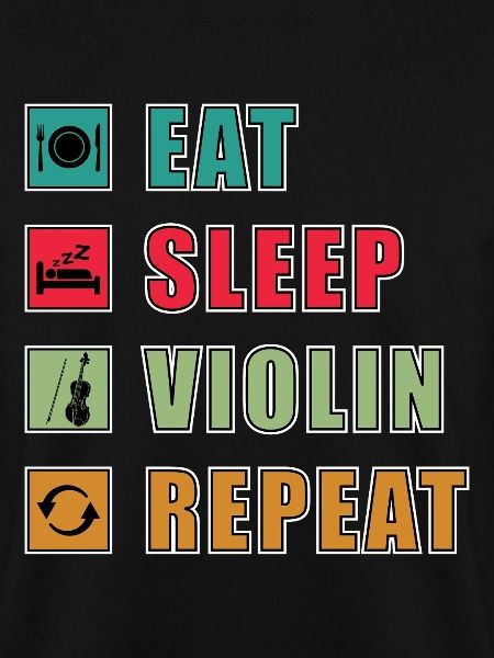 Eat Sleep Violin Repeat Graphic