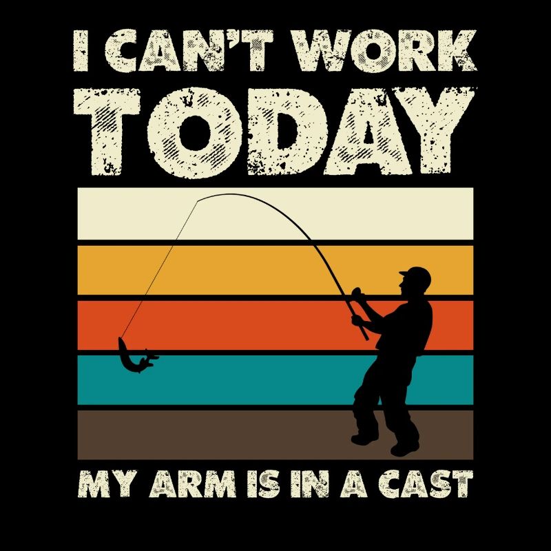 Ich kann heute nicht arbeiten Arm im Gips