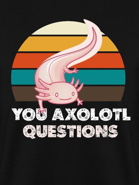 Axolotl Sunset Retro