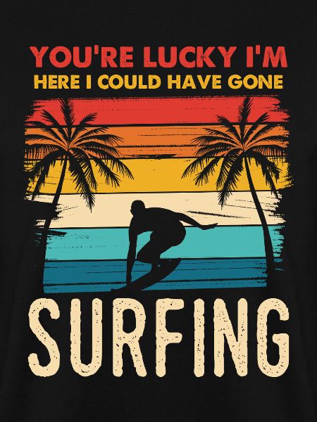 Surfing at sunset