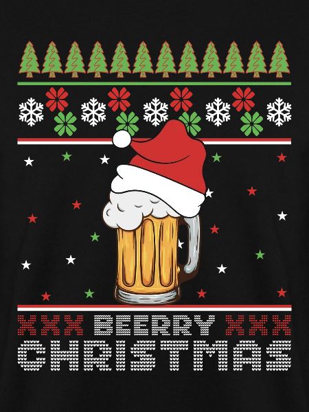 Frohe Weihnachtsbier, hässlicher Pullover – Geschenk