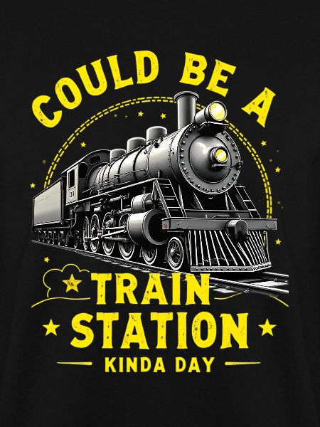Steam Train Station Day