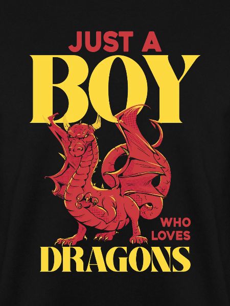 Nur ein Junge liebt Drachen