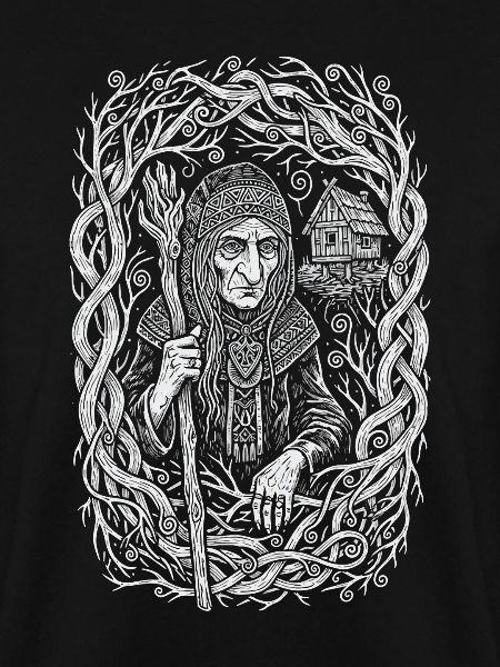 Baba Yaga Slawischer Wald Hexenkunst