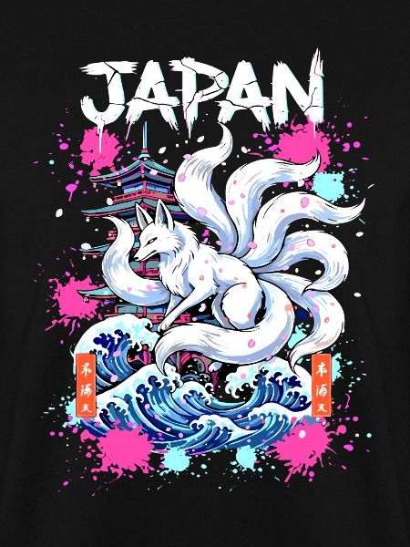 Kitsune Japan Pagode – Anime Fuchsgeist 