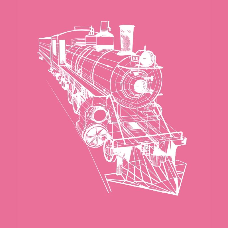 Lokomotive Line Art