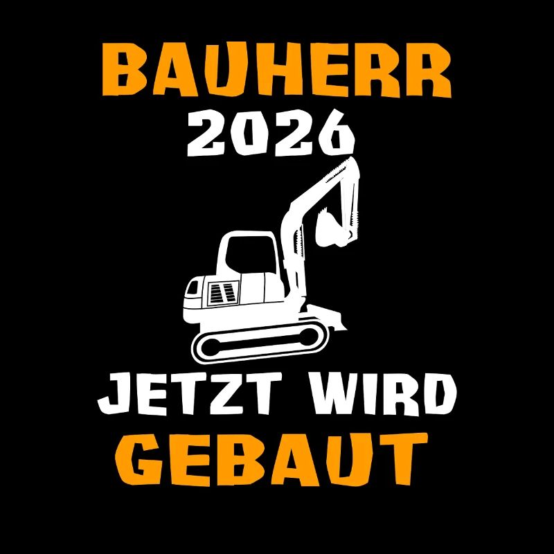 Bauherr Bagger Hausbau Traumhaus