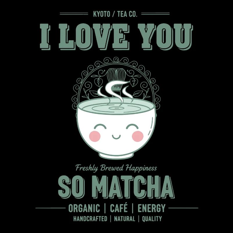 Jeg elsker deg så mye Matcha grønn te Matcha Latte