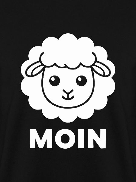 Schaf Moin Minimal Illustration