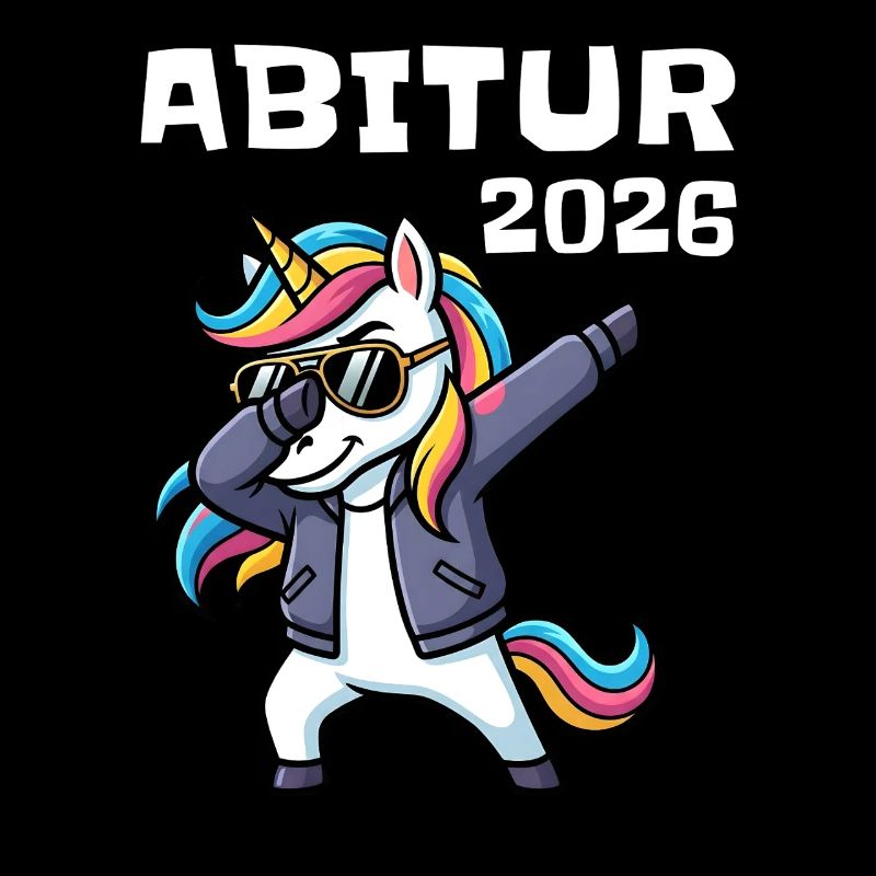 Motif de remise de diplôme de la licorne à l’Abitur 2026