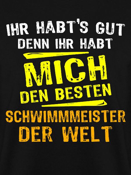 Schwimmmeister Geschenk
