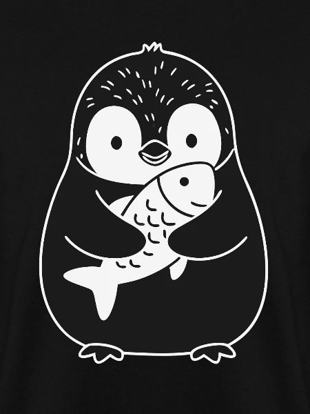 Pinguin Fisch Süßes Tier