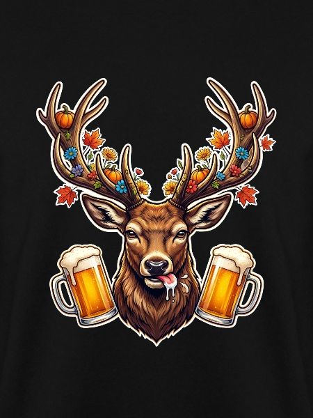 Geweih Bier Motiv