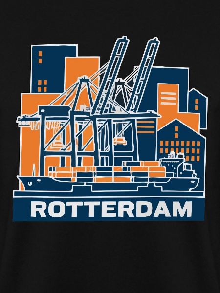 Rotterdam Hafen Kran Containerschiff
