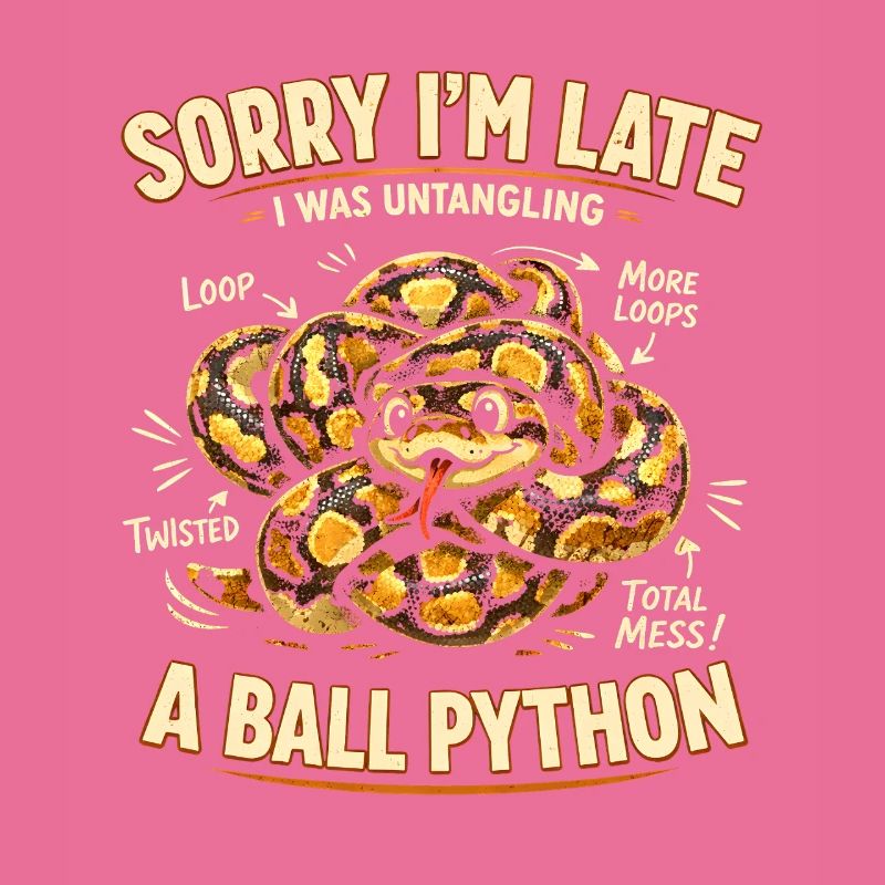 Trop tard à cause du python royé | Humour de serpent
