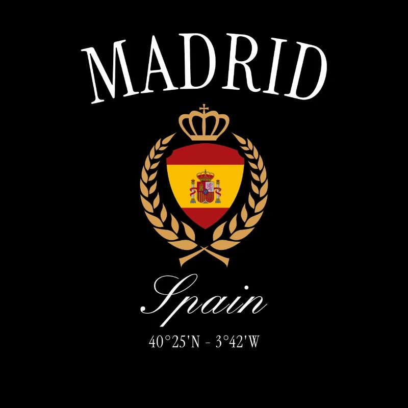 Madrid Spanien Wappen Krone – Reise Souvenir