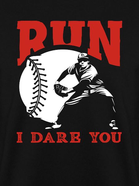 Lauf doch Baseball Catcher Spruch