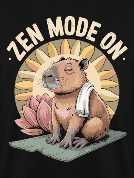 Capybara T-Shirt Zen Mode On