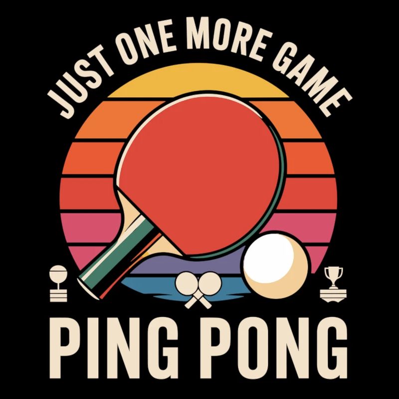 T-shirt de ping-pong Juste un match de plus