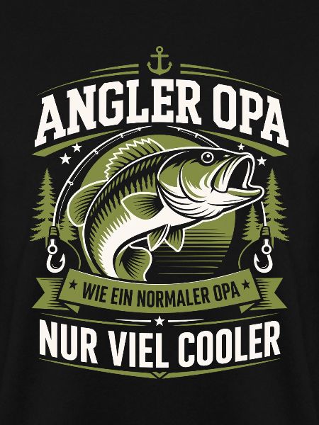 Angler Opa Viel Cooler
