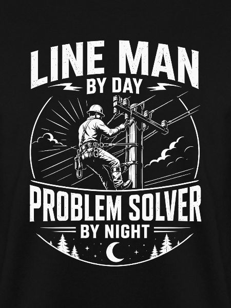 Power Line Cable Technician Motif