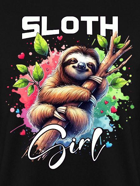 Sloth Mädchen Faultier
