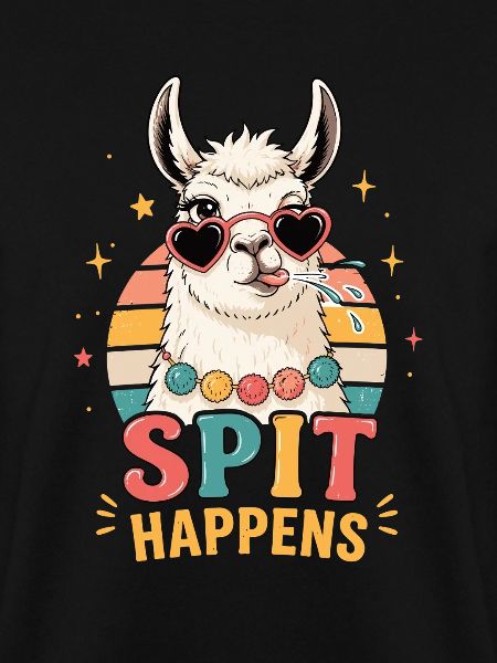 Llama Spit Happens Shirt