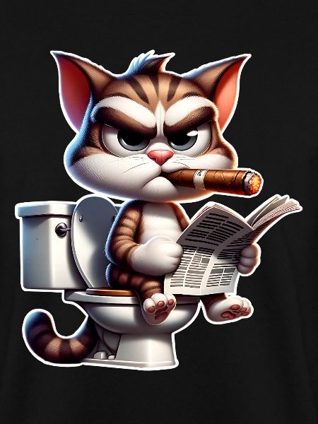 Katze Toilette Zeitung