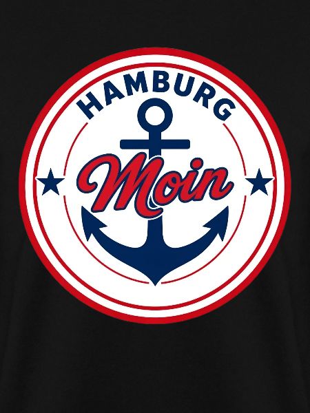 Hamburg Moin Rundemblem Schiff Anker 