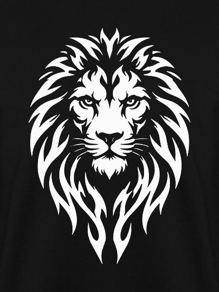 Löwe Tribal Tattoo Style