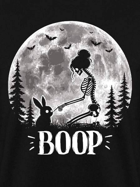 Skelettboop, gruselig, niedlich, Hasen, Goth,