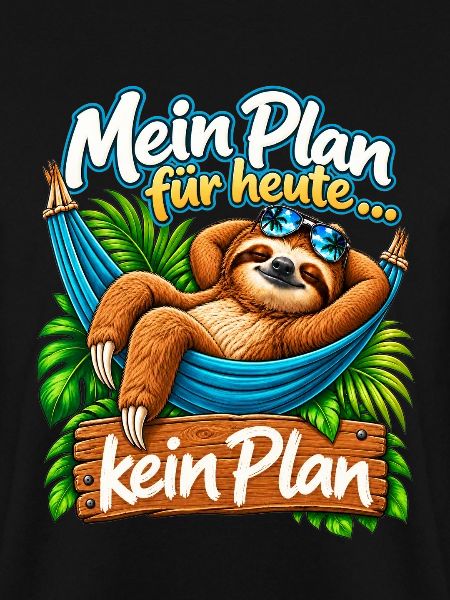 Mein Plan für heute – Faultier