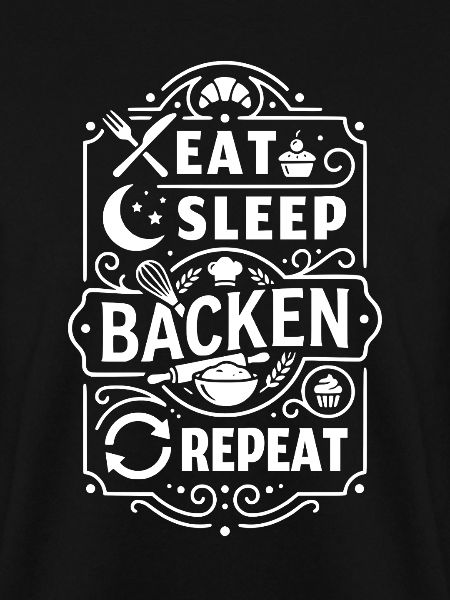 Essen Schlafen Backen Wiederholen