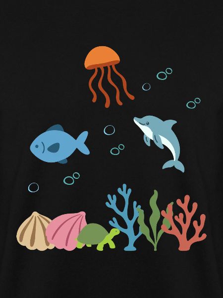 Qualle Unterwasser Kinder Fisch Delfin