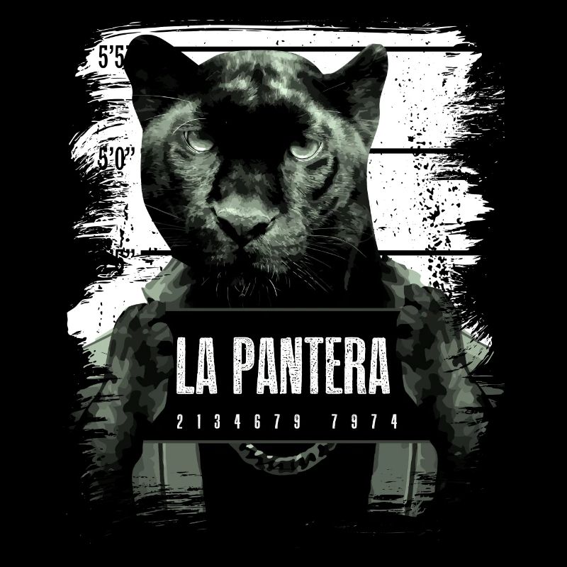 Panthère noire à imprimé animal